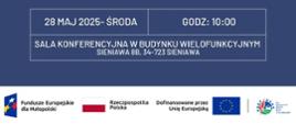 Program spotkania. 28 MAJ 2025. 