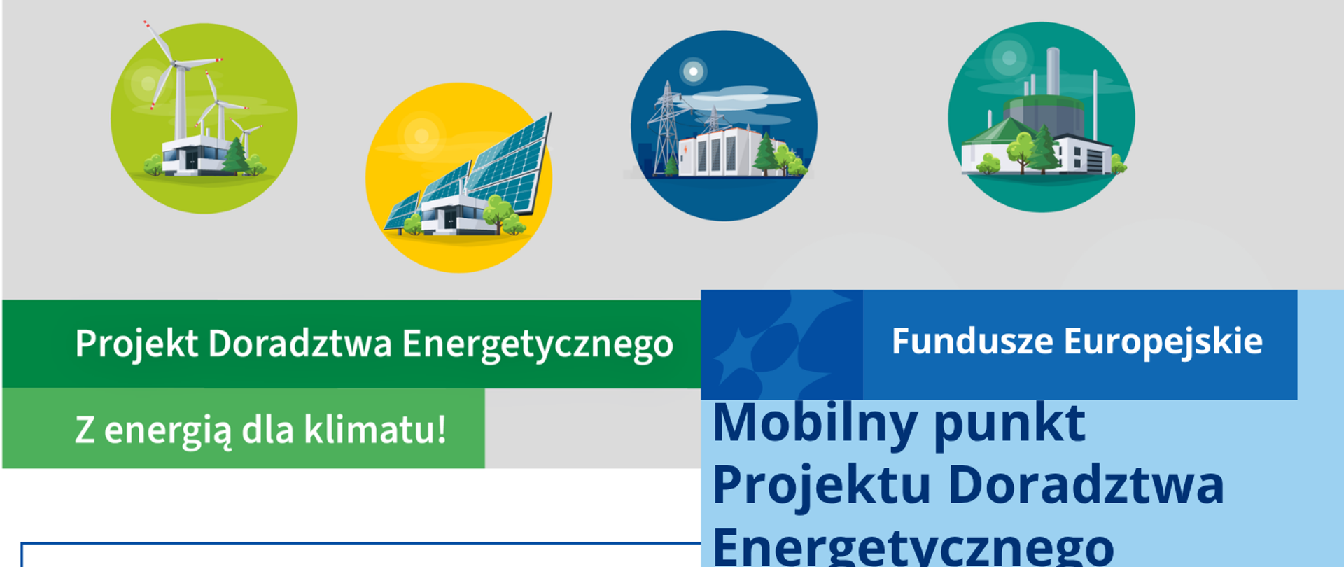 Ogłoszenie o wizycie Mobilnego punktu Projektu Doradztwa Energetycznego