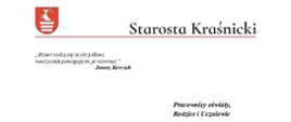 List Starosty Kraśnickiego z okazji zakończenia roku szkolnego