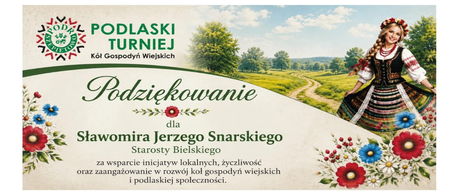Podziękowania - Podlaski Turniej KGW