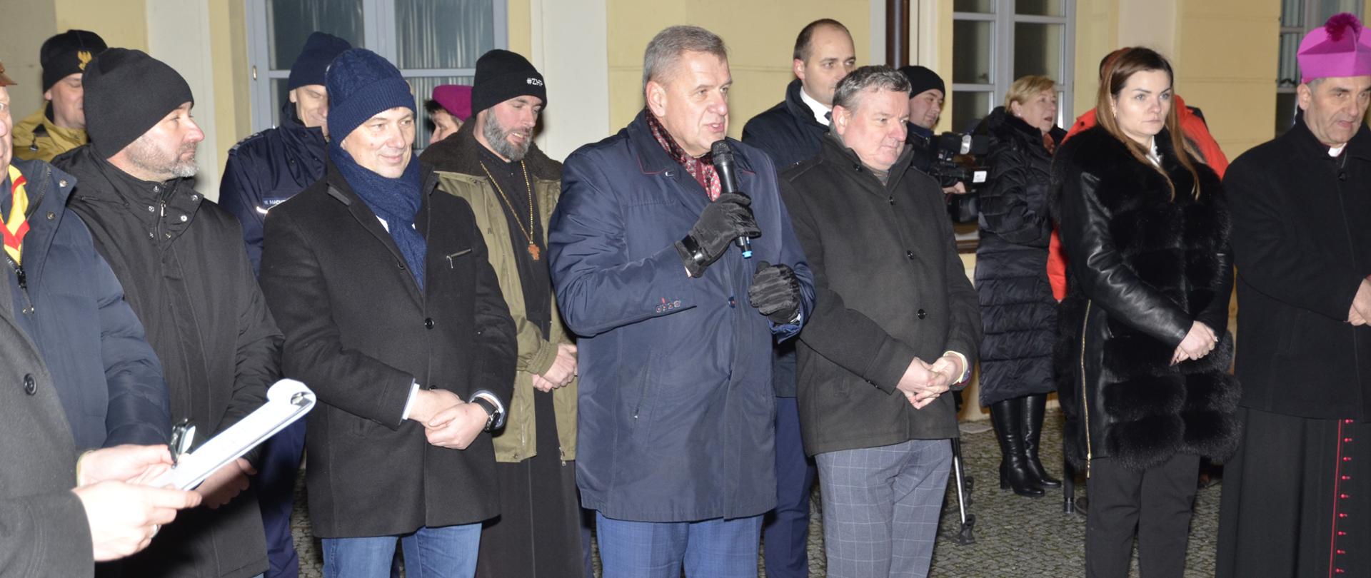 Starosta bielski na przekazaniu Betlejemskiego Światła Pokoju 