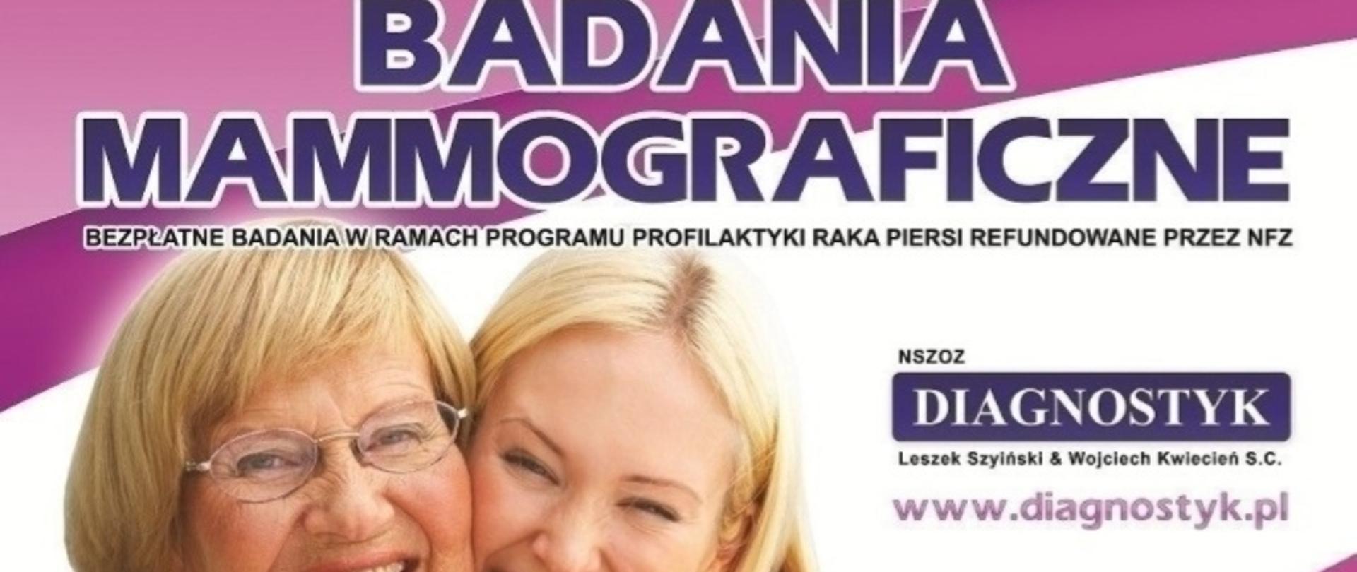 Badanie mammograficzne informacja