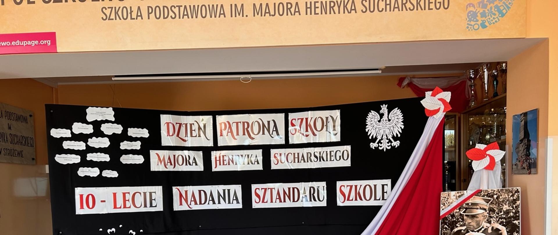 Tablica z okazji dnia patrona