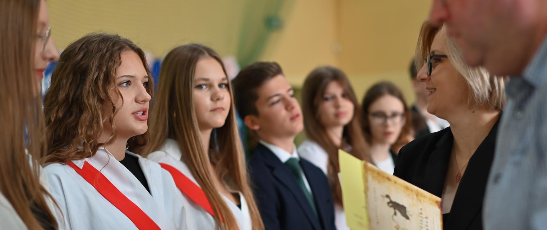 Wręczenie nagród najzdolniejszym uczniom.