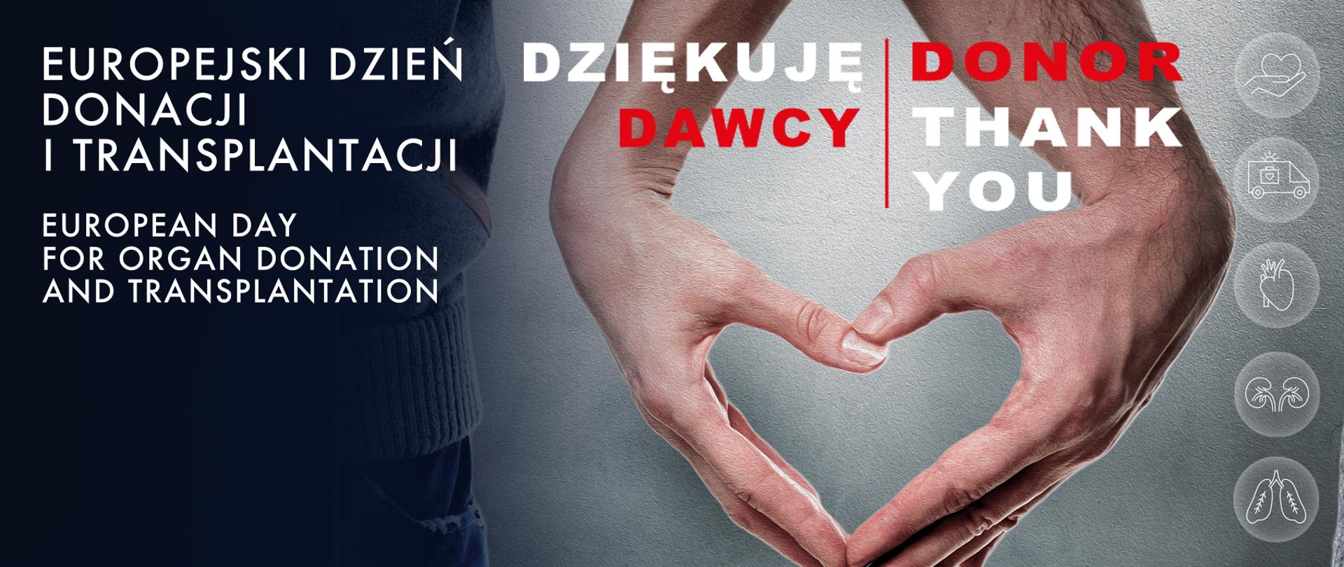 grafika z tekstem: Europejski Dzień Donacji i Transplantacji 8 października 2022 r. eodd2022.eu