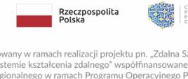 Naklejka projektu zdalna szkoła