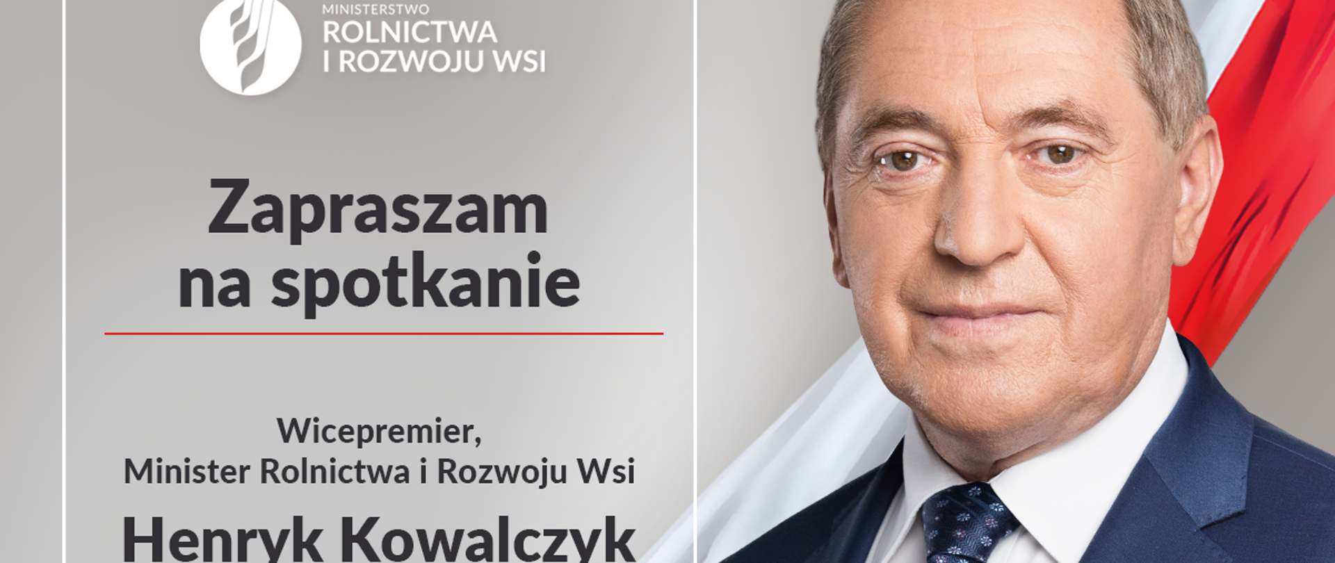 Spotkaniem z wicepremierem Henrykiem Kowalczyk. 12 października godz. 16:00 Kino Światowid. Ul. Kościuszki 60, Czarnków.