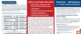 Ulotka z kampanii bezpieczna butla - bezpieczny dom. 