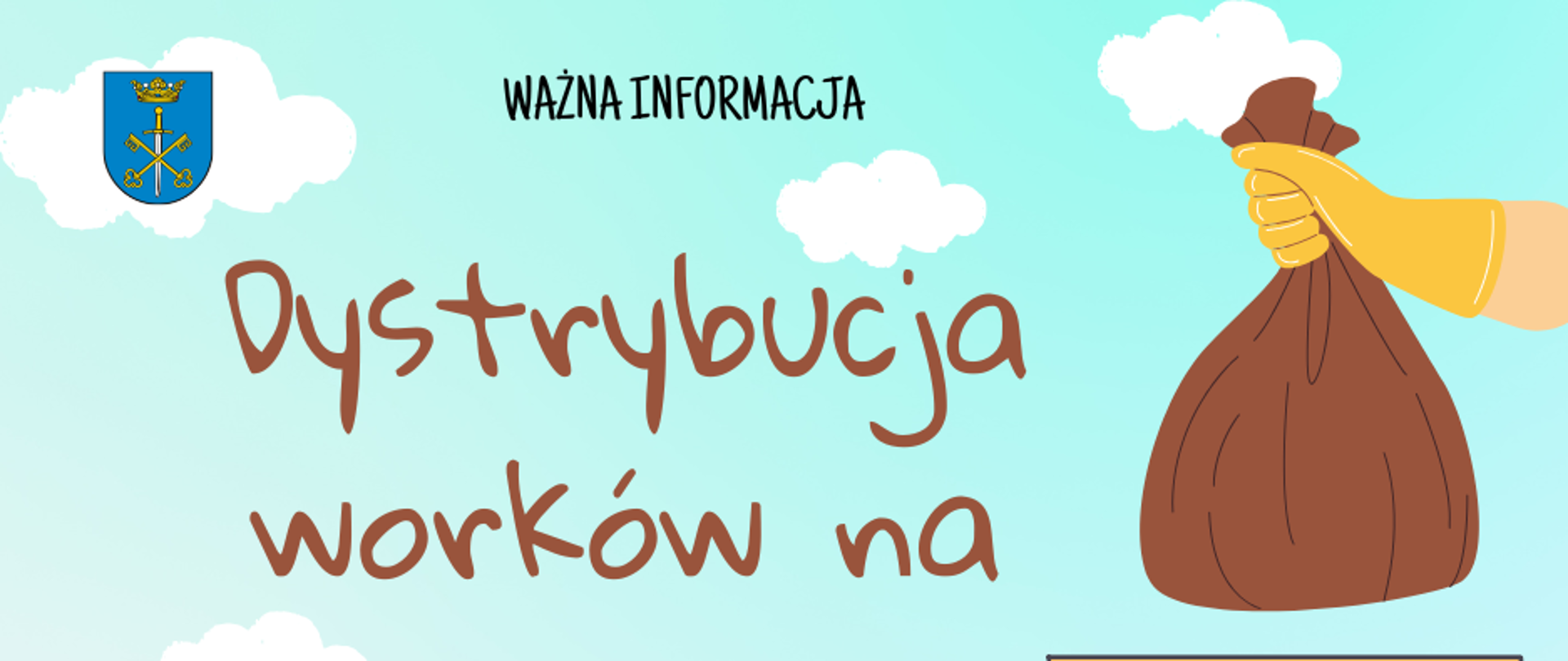 Dystrybucja worków na odpady komunalne 
