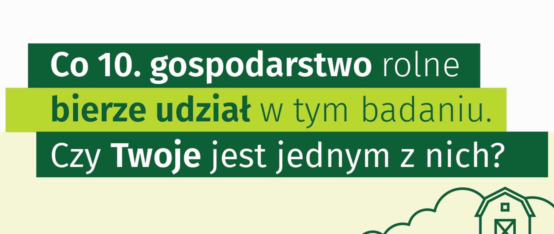 Plakat promocyjny Zintegrowane statystyki dotyczące gospodarstw rolnych