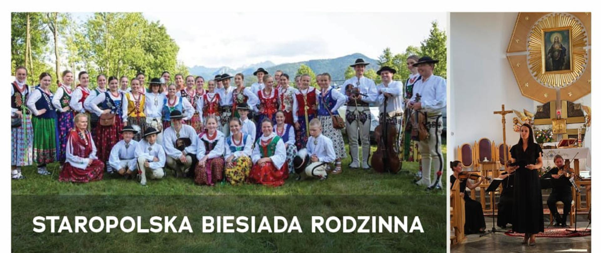 Plakat zapraszający na Staropolską Biesiadę Rodzinna w Sieniawie