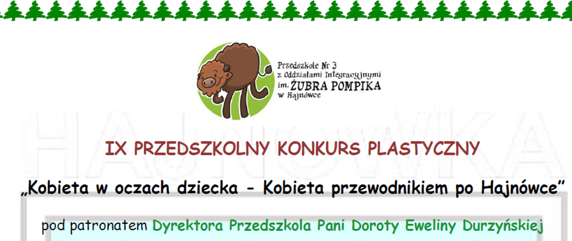 IX konkurs przedszkolny "Kobieta w oczach dziecka"