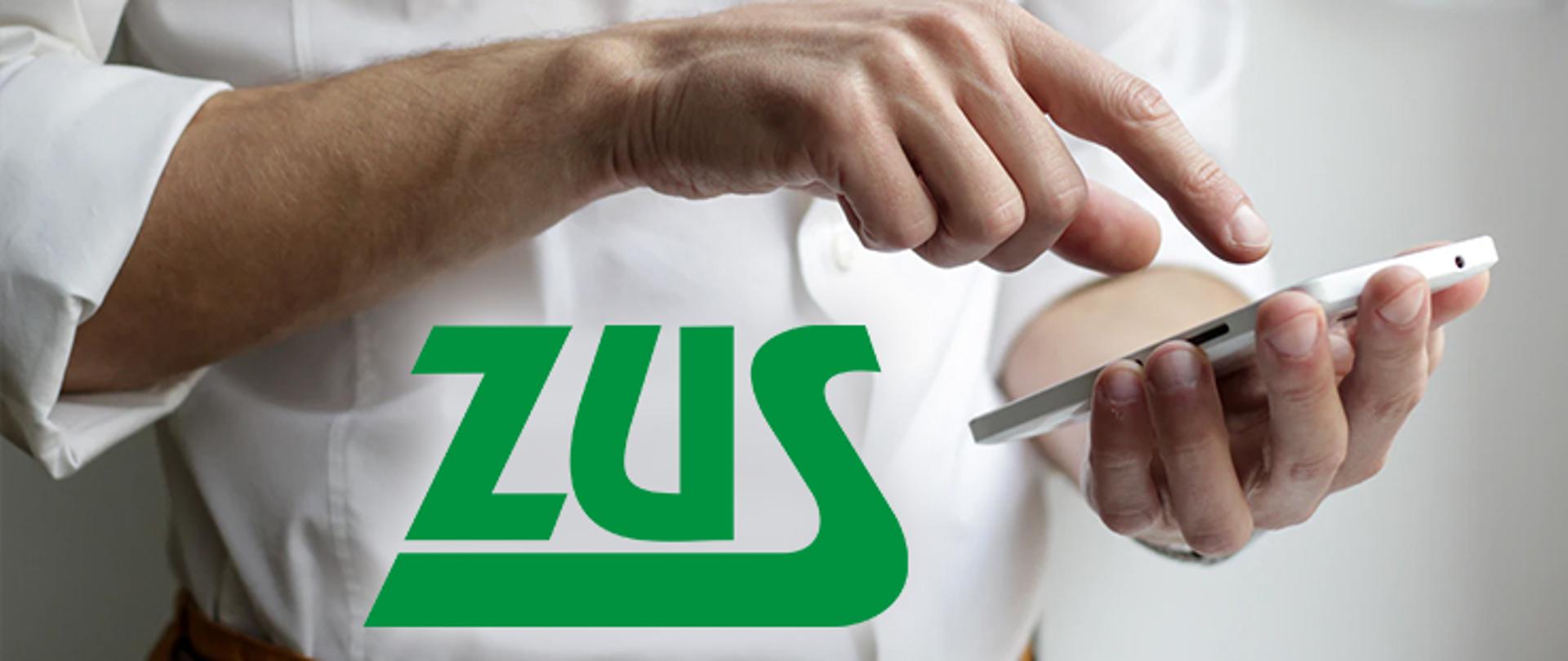 Dyżur telefoniczny ZUS. Wszystko o emeryturach czerwcowych - grafika dłoni z telefonem