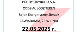 Może nastąpić przerwa w dostawie energii elektrycznej