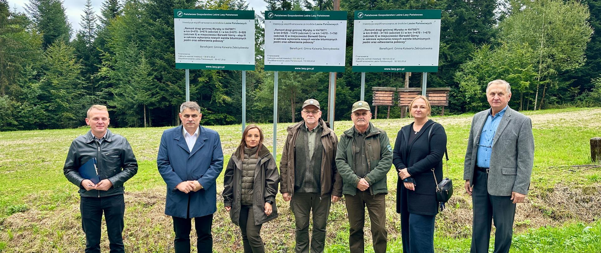 Odbiór wyremontowanej drogi gminnej w Barwałdzie Górnym
