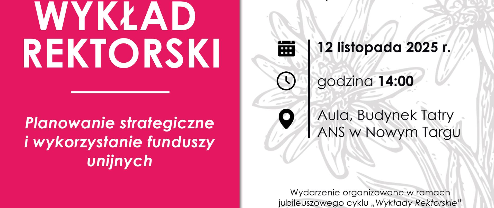 Plakat Wykład Rektorski