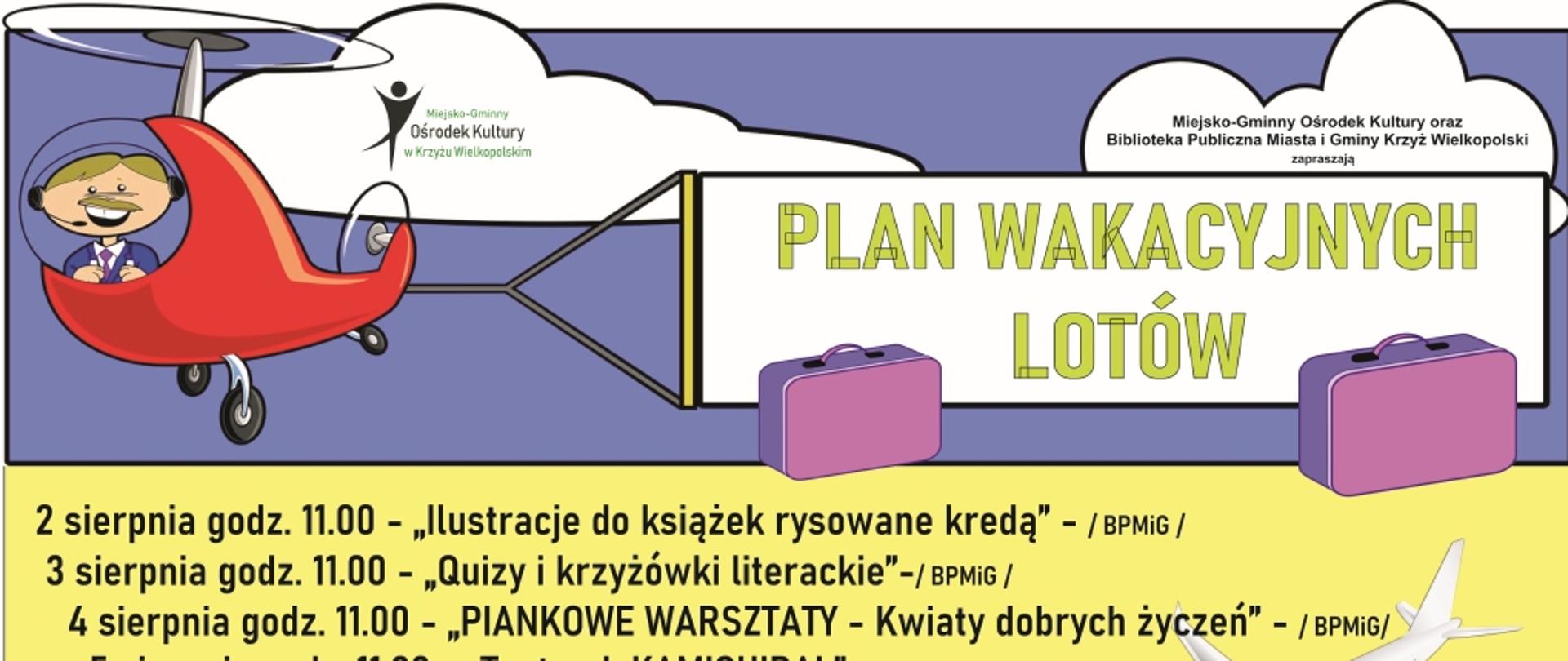 Plan wakacyjnych lotów sierpień