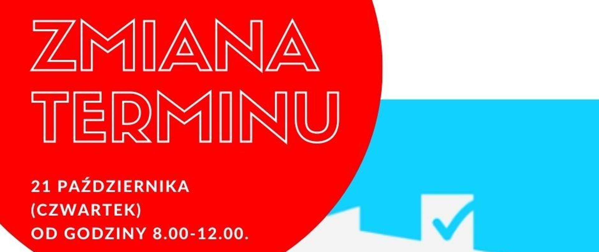 Plansza informacyjna - Zmiana terminu - Czyste powietrze 