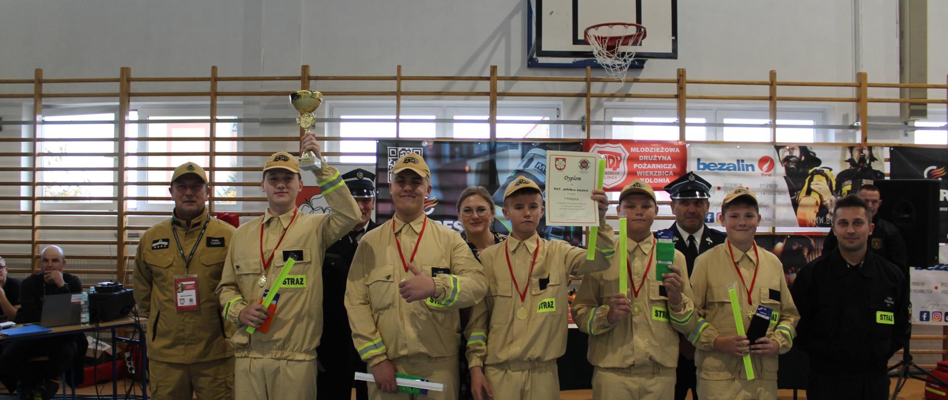 I Halowe Zawody Sportowo-Pożarnicze MDP - Wierzbica 2024