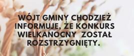 Informacja - konkurs Wielkanocny