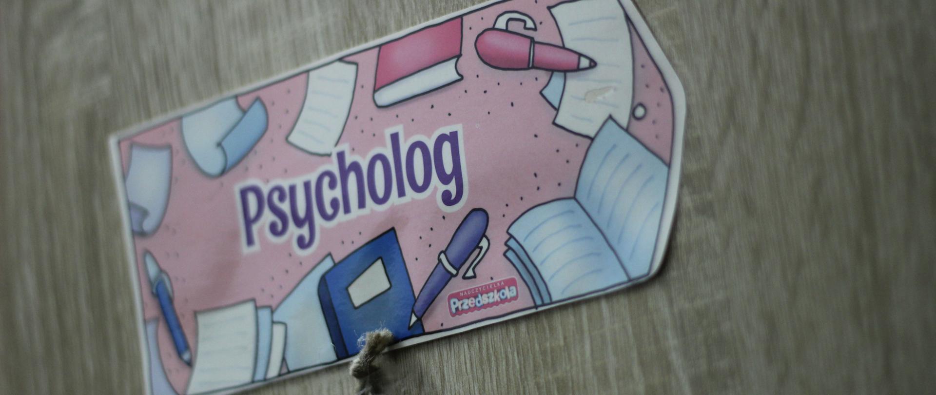Oznaczenie gabinetu psychologa