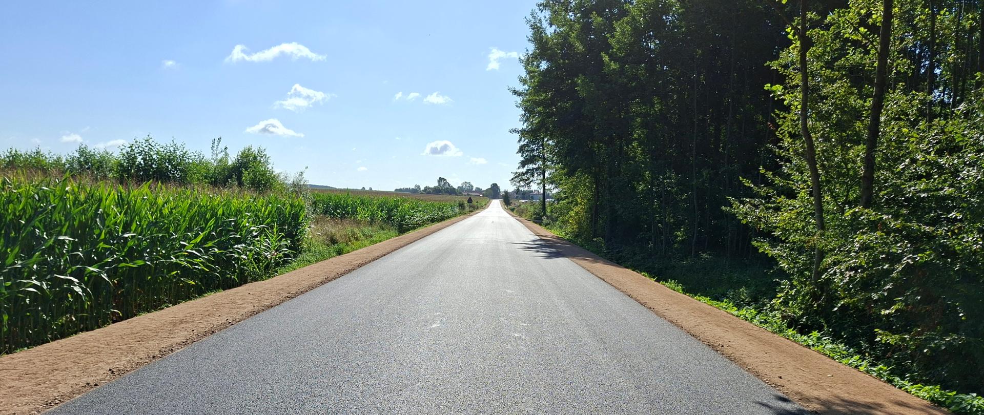 Droga powiatowa Nr 1697B Olendy – Szmurły po remoncie