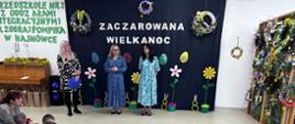 Pani Dyrektor oraz nauczycielki zaangażowane w organizację konkursu dokonują podsumowania wydarzenia