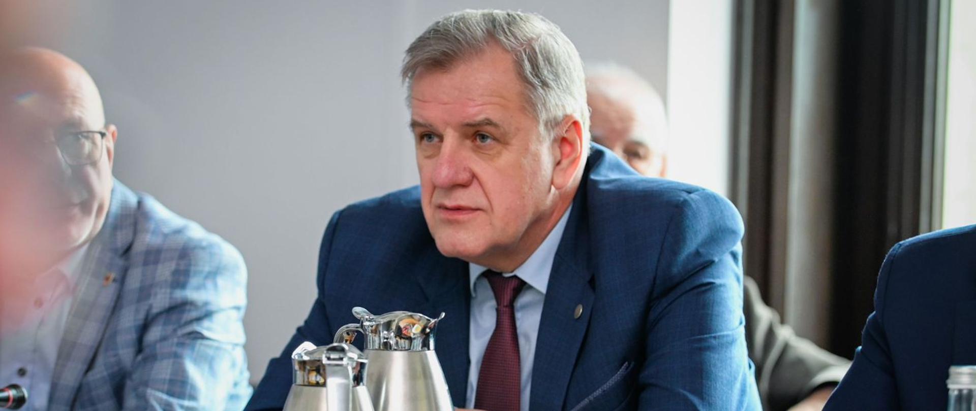 Starosta bielski Sławomir Jerzy Snarski podczas wizyty w Związku Powiatów Polskich