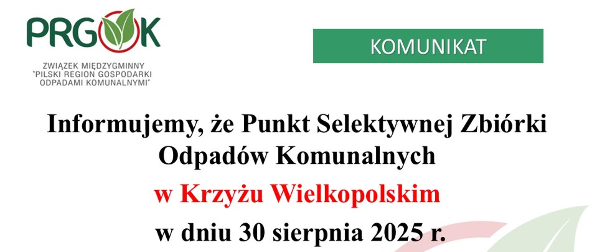 PSZOK nieczynny