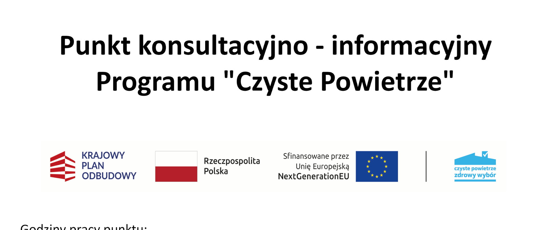 punktu konsultacyjno-informacyjnego