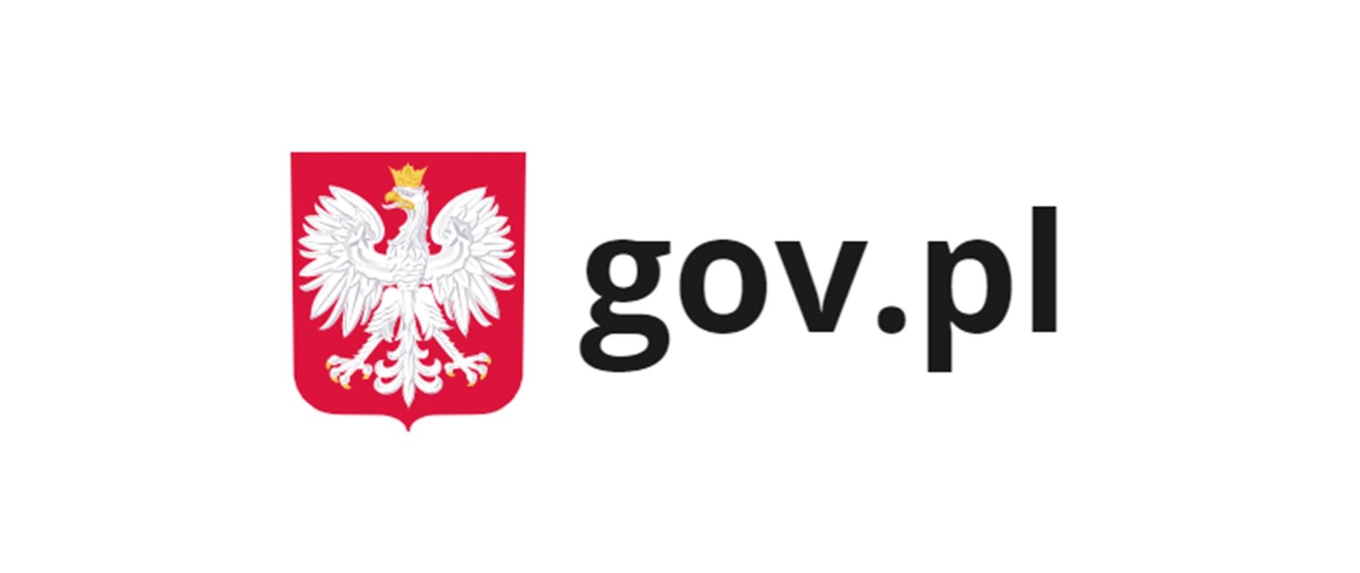 Logotyp z tekstem: gov.pl