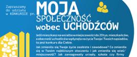 Plakat - konkurs Moja Społeczność wobec uchodźców
