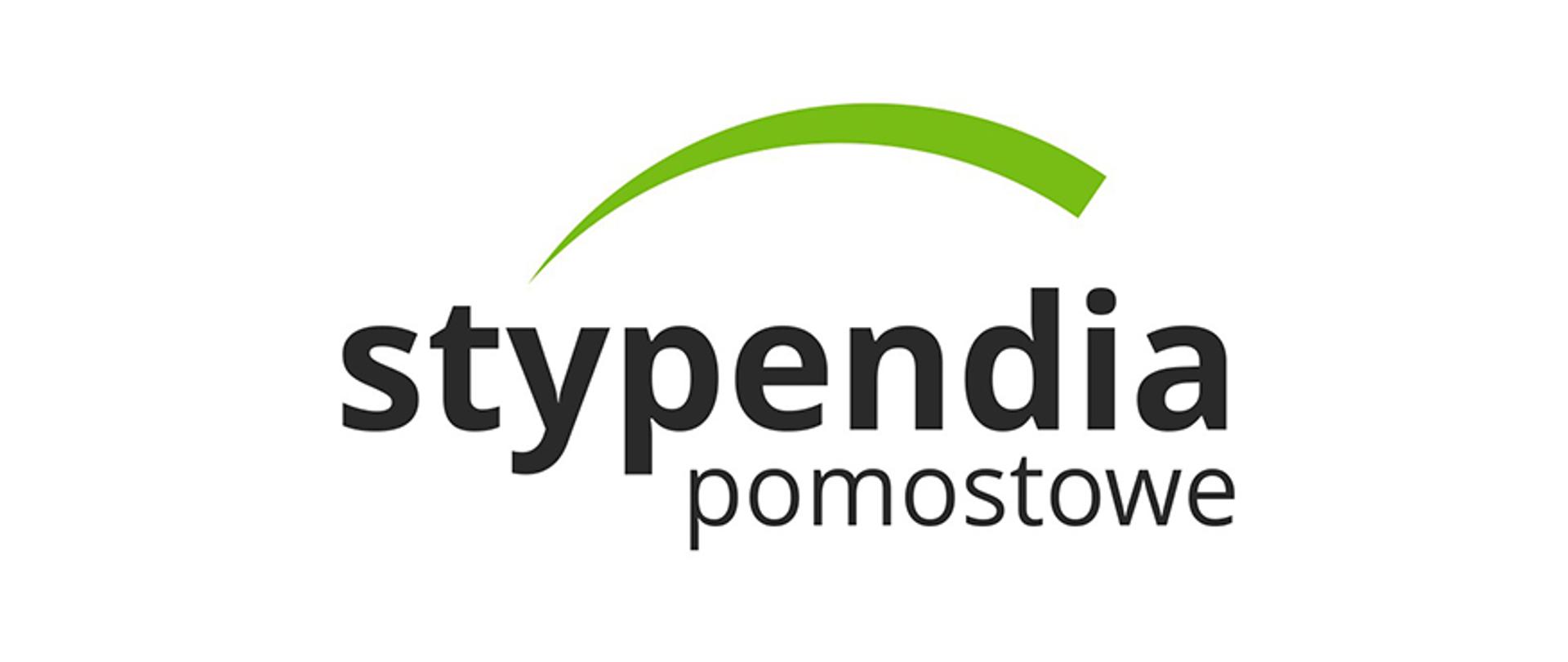 Napis na białym tle "stypendia pomostowe"