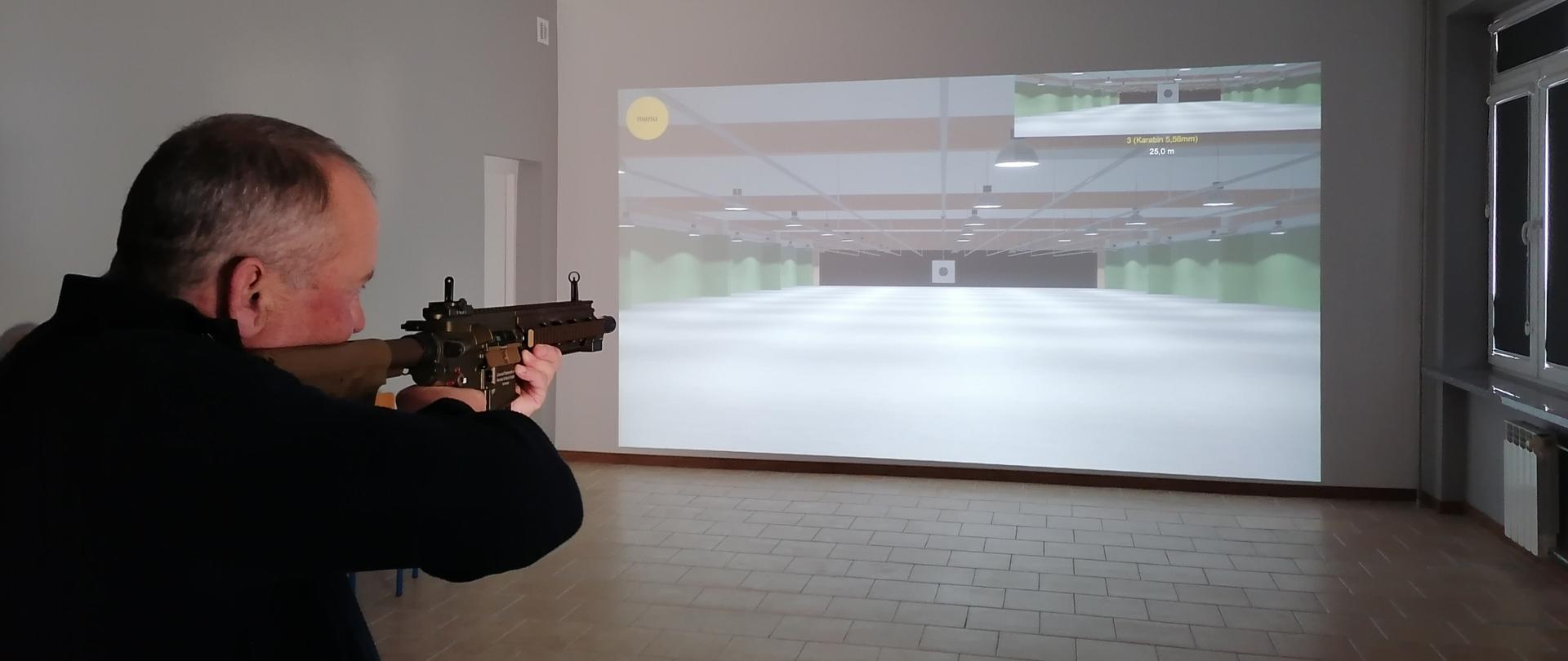 Wirtualna strzelnica w Zespole Szkół nr 4 im. Ziemi Podlaskiej