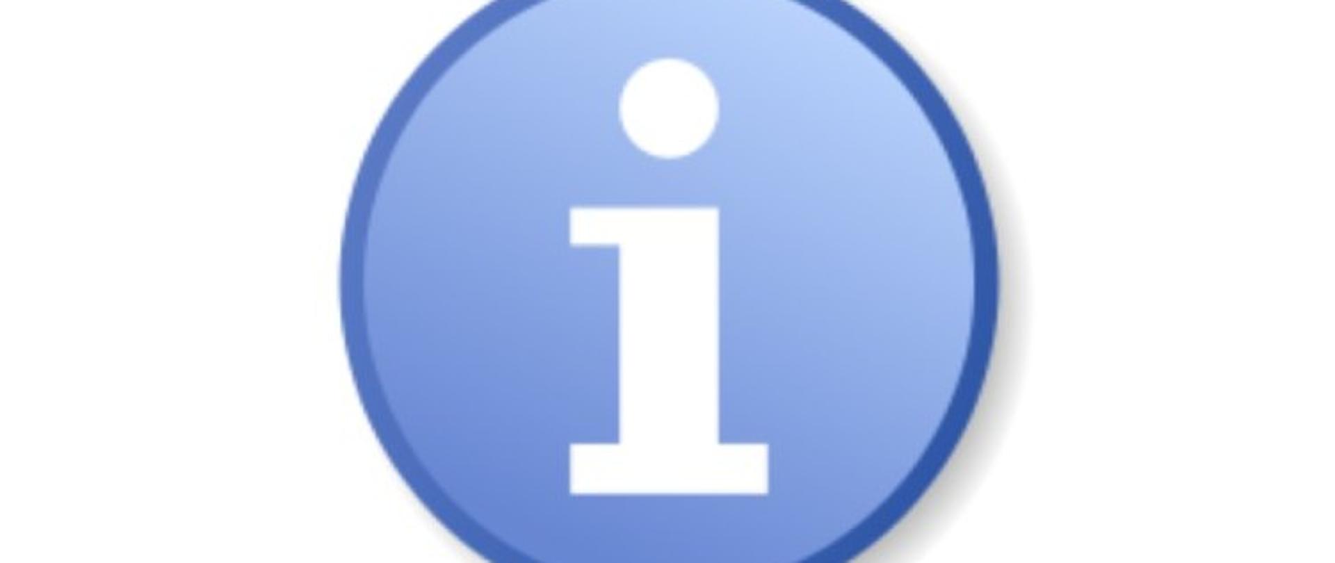 znaczek informacja