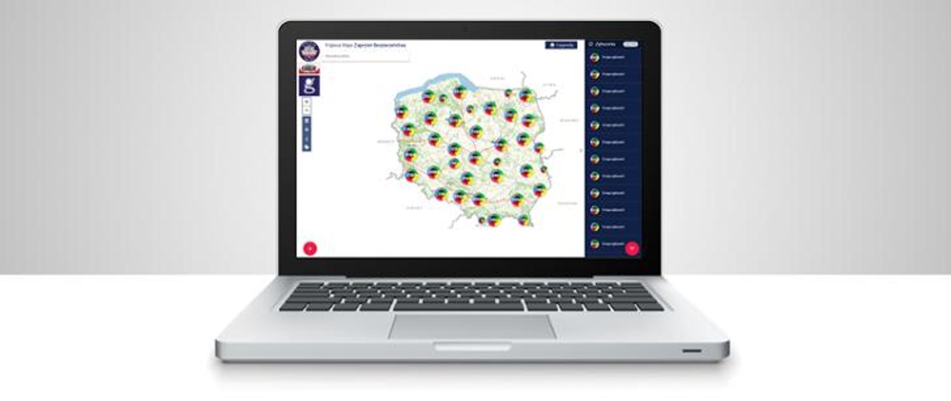 Plansza informacyjna - Krajowa Mapa Zagrożeń Bezpieczeństwa