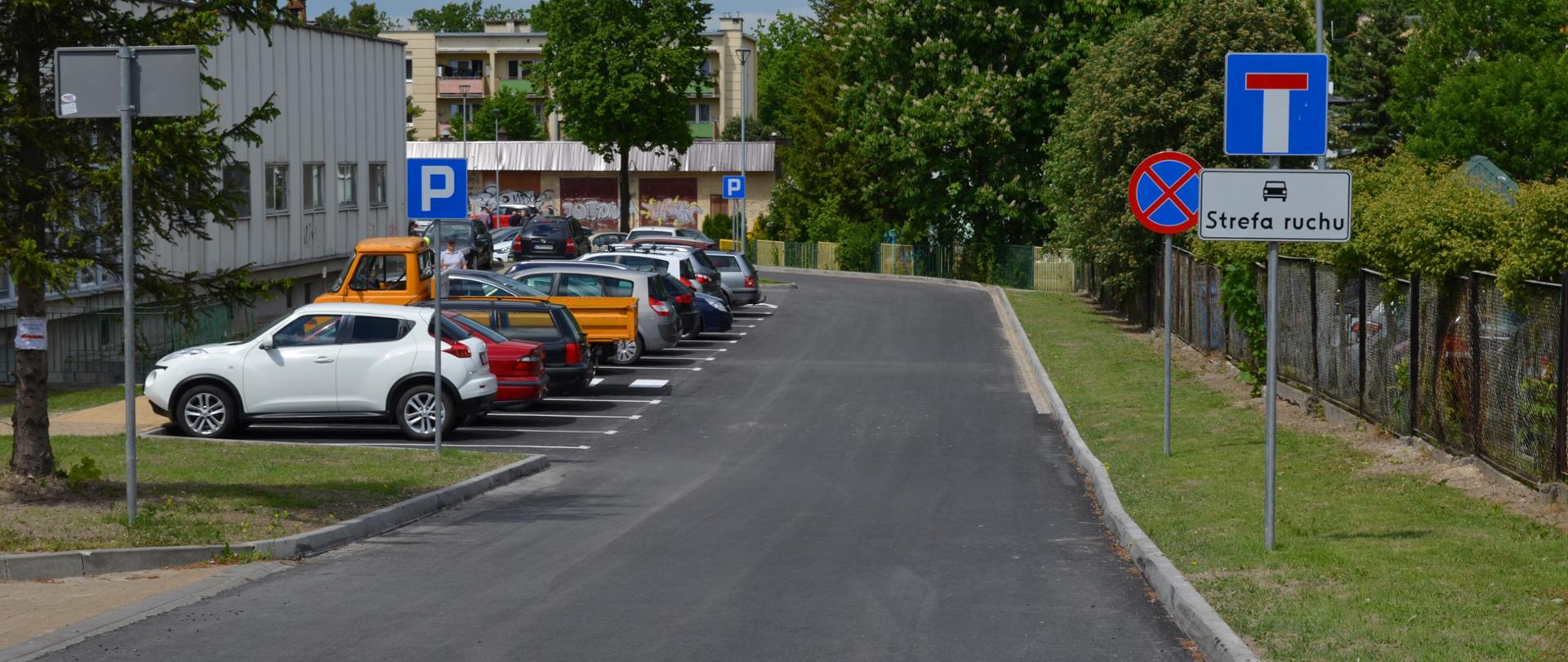 Odbiór prac budowlanych układu komunikacyjnego przy Zespole Szkół nr 3 w Kraśniku.